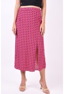 Skirt Yas Yasamanda Pink/Red
